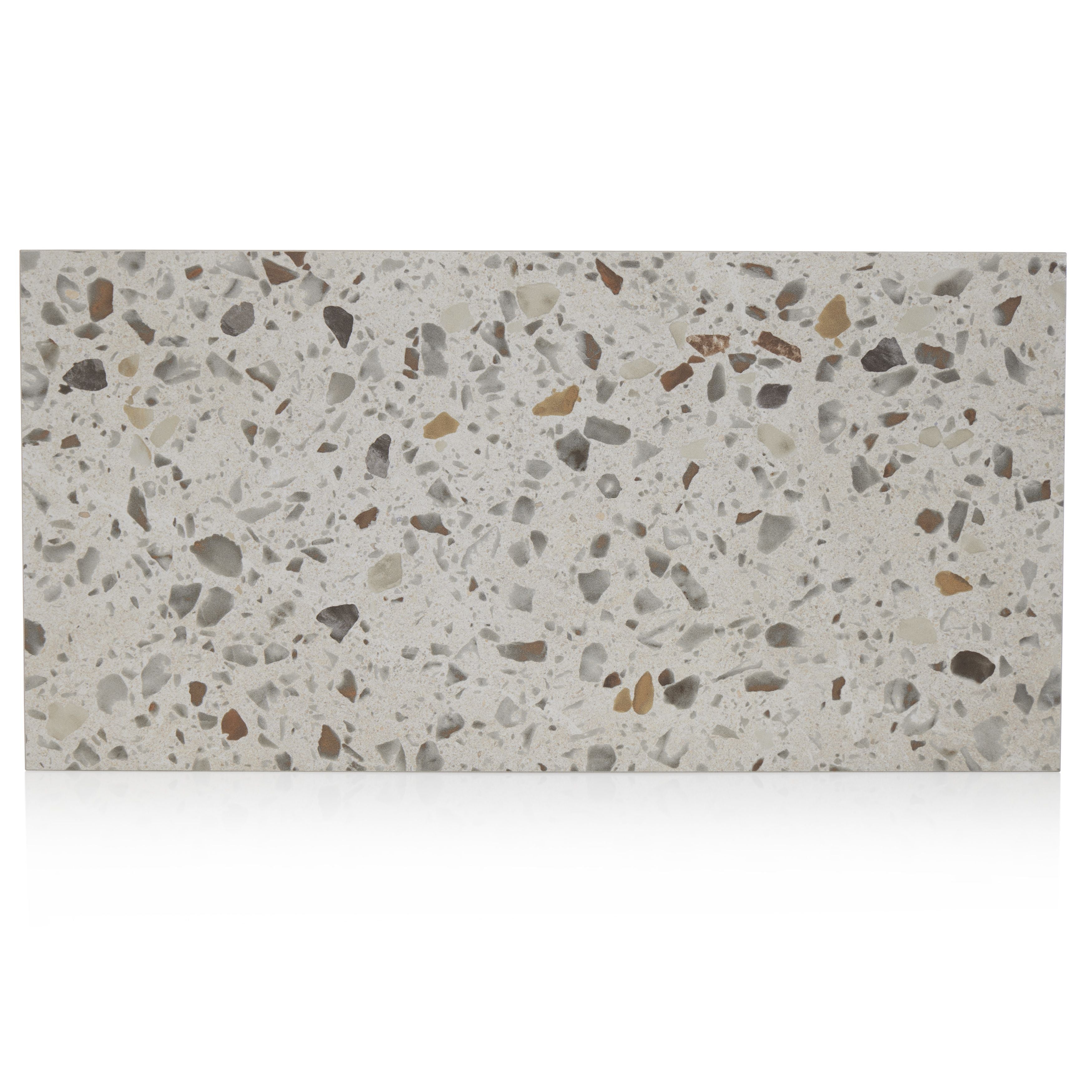 12x24 Fragment Cream matte porcelain tile - Industry Tile